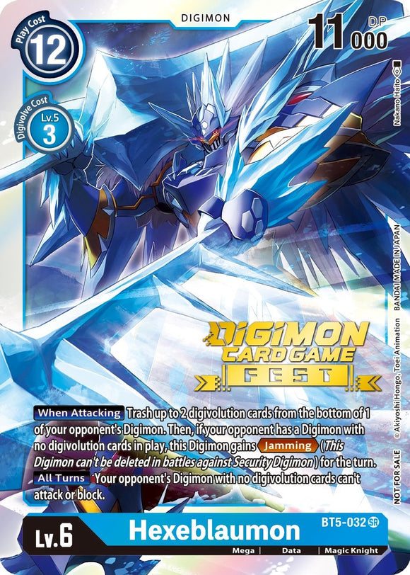 Hexeblaumon [BT5-032] (Digimon Card Game Fest 2022) [Promociones de la Batalla de Omni] 