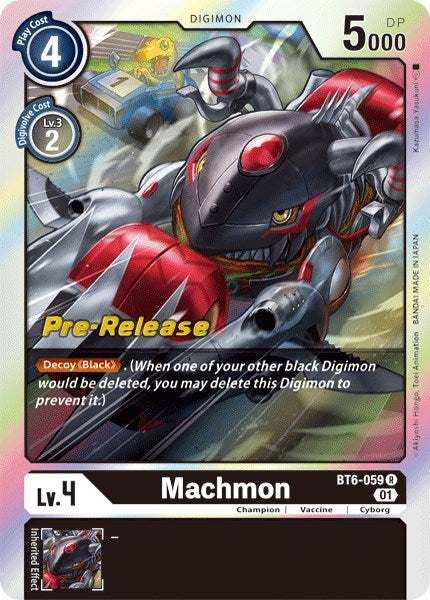 Machmon [BT6-059] [Tarjetas de prelanzamiento de Double Diamond] 