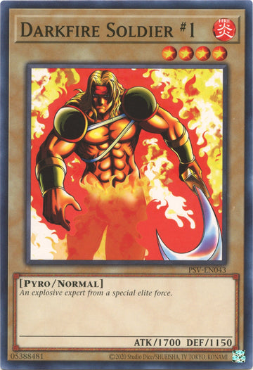 Soldado Fuego Oscuro n.° 1 (25.° aniversario) [PSV-EN043] Común 