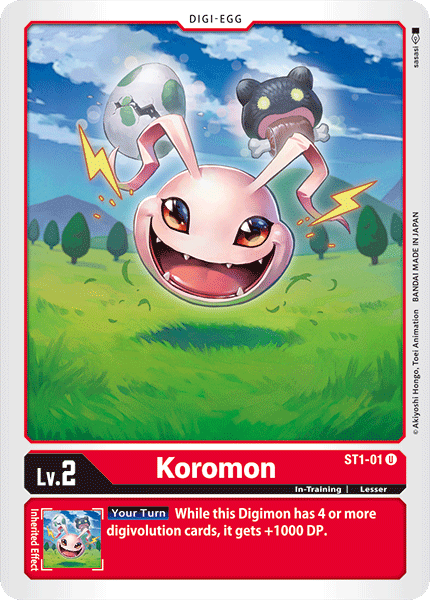 Koromon [ST1-01] [Mazo inicial: Gaia Red] 