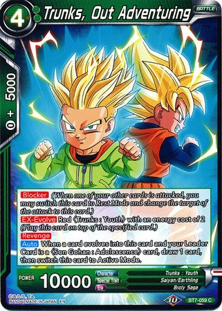 Trunks, de aventuras (BT7-059) [El asalto de los Saiyans] 