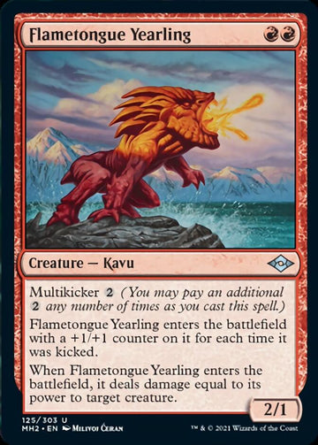 Flametongue Yearling [Modern Horizons 2] - 0