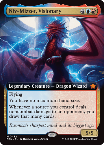 Niv-Mizzet, Visionary (Extended Art) [Foundations]