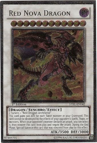 Dragón Nova Rojo [STBL-EN042] Raro Definitivo 