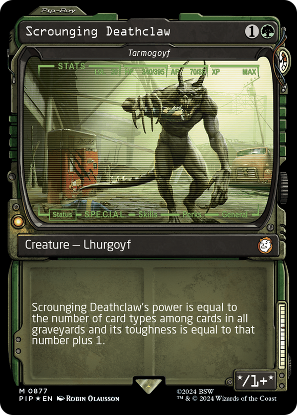 Garra mortal hurgona - Tarmogoyf (Showcase) (Reflectante de Surge) [Fallout] 