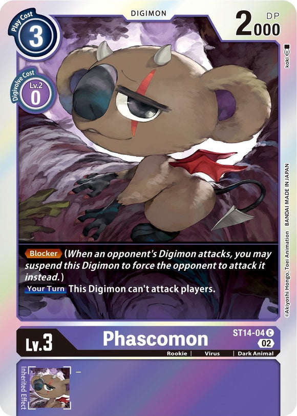 Phascomon [ST14-04] [Mazo de inicio: mazo avanzado de Beelzemon] 