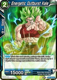 Energetic Outburst Kale (Torneo de Draft del Multiverso Divino) (DB2-038) [Tarjetas de Promoción de Torneo] 