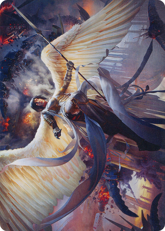 Tarjeta de arte de Serra Faithkeeper [Serie de arte March of the Machine] 