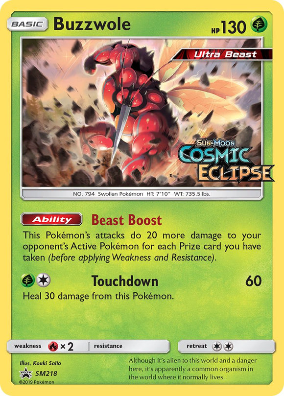 Buzzwole (SM218) [Sol y Luna: promociones de Black Star] 