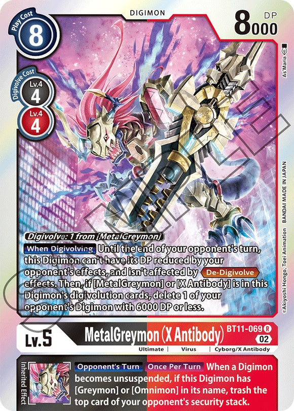 MetalGreymon (anticuerpo X) [BT11-069] [fase dimensional] 