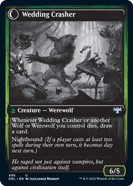 Wolfkin Outcast // Wedding Crasher [Innistrad: Double Feature] - 0