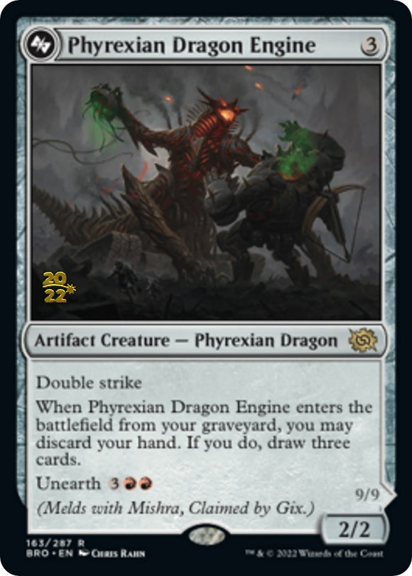 Phyrexian Dragon Engine [Promociones previas al lanzamiento de The Brothers' War] 