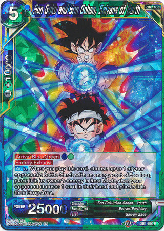 Son Goku y Son Gohan, Saiyajin de la Tierra (DB1-091) [Dragon Brawl] 