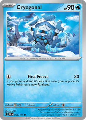Cryogonal (055/197) [Scarlet &amp; Violet: Llamas de obsidiana] 