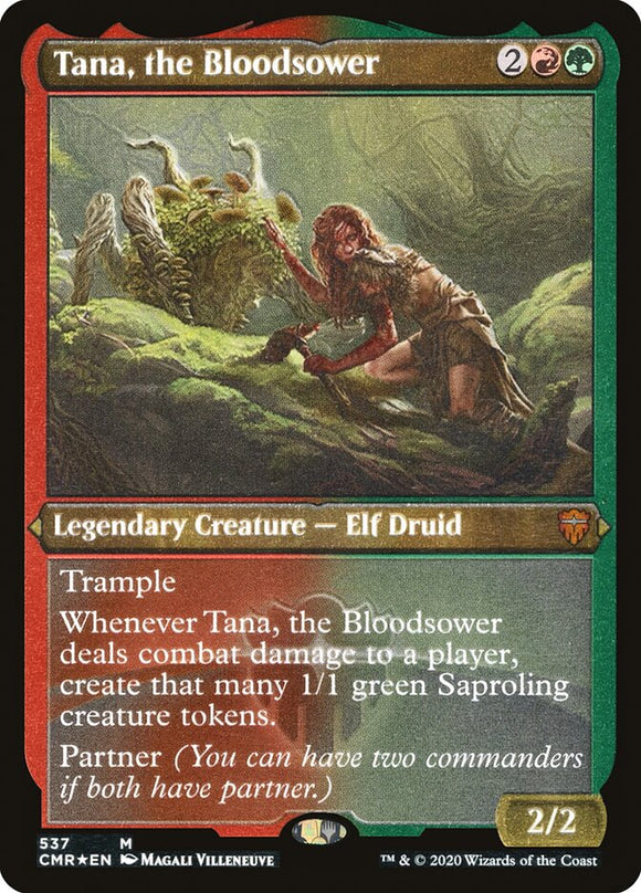 Tana, la sembradora de sangre (grabado) [Commander Legends] 