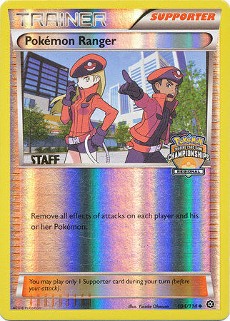 Pokémon Ranger (104/114) (personal de promoción del campeonato regional) [XY: Steam Siege] 