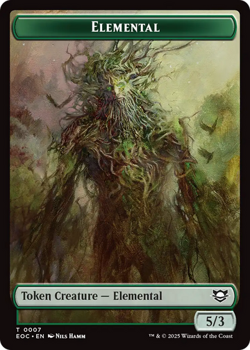 Beast (0006) // Elemental (0007) Double-Sided Token [Edge of Eternities Commander Tokens] - 0