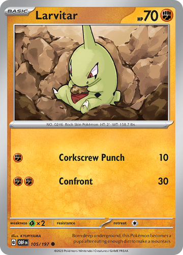 Larvitar (105/197) [Escarlata y Violeta: Llamas de obsidiana] 