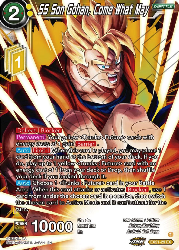 SS Son Gohan, Come What May (EX21-29) [Set del 5.º aniversario] 