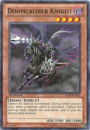 Caballero de Doomcaliber [BP01-EN141] Starfoil Raro 