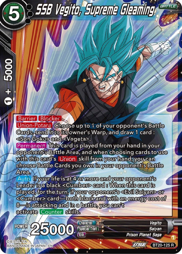 SSB Vegito, brillo supremo (BT20-125) [Potencia absorbida] 