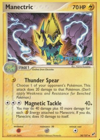 Manectric EX (38/107) (Promoción de prelanzamiento de Deoxys) [Nintendo: Black Star Promos] 