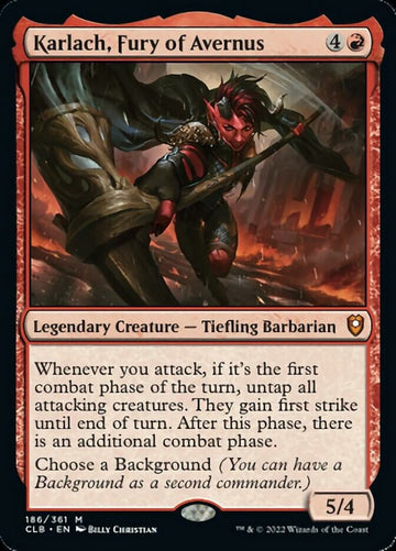 Karlach, Furia del Averno [Commander Legends: Battle for Baldur's Gate] 
