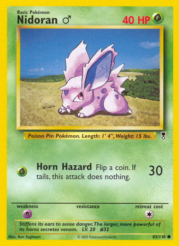 Nidoran (83/110) (Masculino) [Colección Legendaria] 