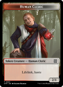 Treasure // Human Cleric Double-Sided Token [Outlaws of Thunder Junction Tokens]-2