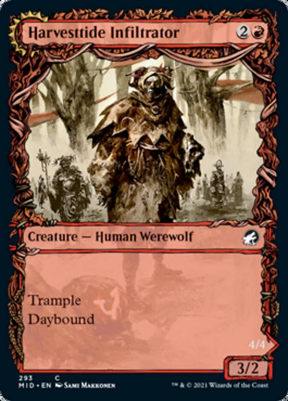 Infiltrador de la temporada de la cosecha // Agresor de la temporada de la cosecha (Equinoccio de exhibición) [Innistrad: Cacería de medianoche] 