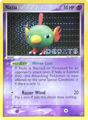 Natu (66/107) (Estampado) [EX: Deoxys] 