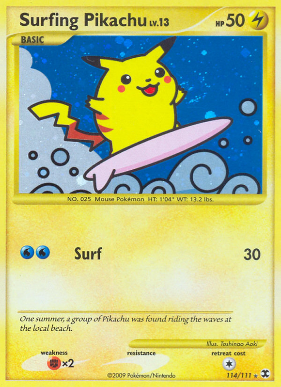 Pikachu surfista (114/111) [Platinum: Rising Rivals] 