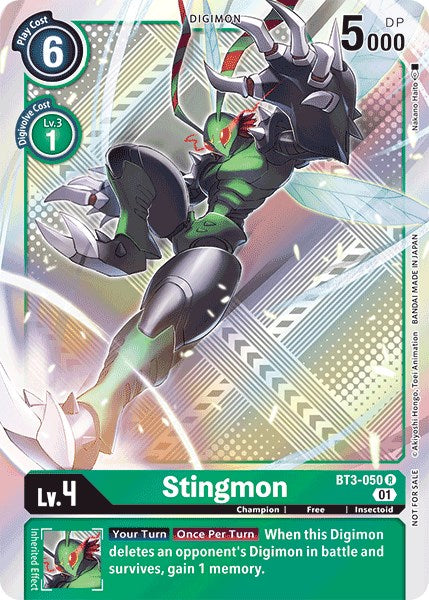 Stingmon [BT3-050] (Paquete oficial del torneo vol. 4) [Lanzamiento de promociones especiales] 