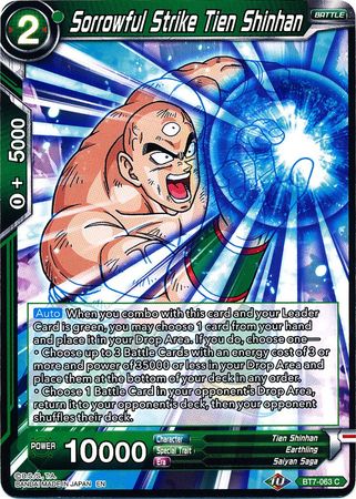 Golpe doloroso de Tien Shinhan (BT7-063) [Asalto de los Saiyans] 