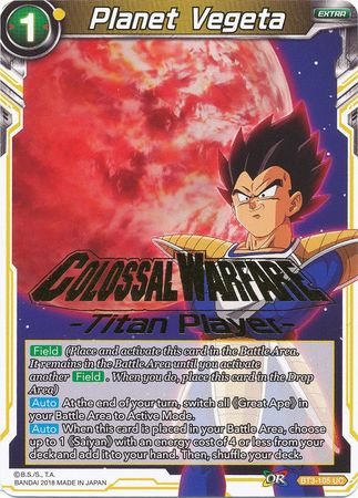 Planeta Vegeta (sello del jugador Titán) (BT3-105) [Tarjetas de promoción de torneos] 