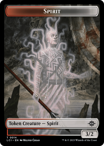 Copy // Spirit Double-Sided Token [The Lost Caverns of Ixalan Tokens] - 0
