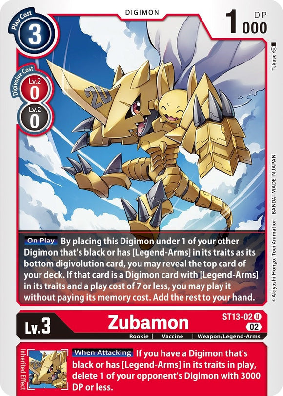 Zubamon [ST13-02] [Cubierta inicial: Ragnaloardmon] 