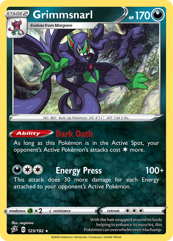 Grimmsnarl (125/192) [Espada y escudo: choque rebelde] 