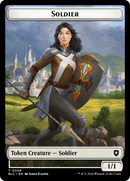 Human // Soldier Double-Sided Token [Bloomburrow Commander Tokens]-2