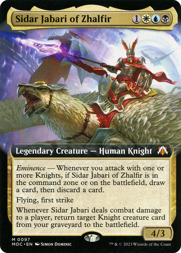 Sidar Jabari de Zhalfir (Arte extendido) [Marcha del comandante de la máquina] 