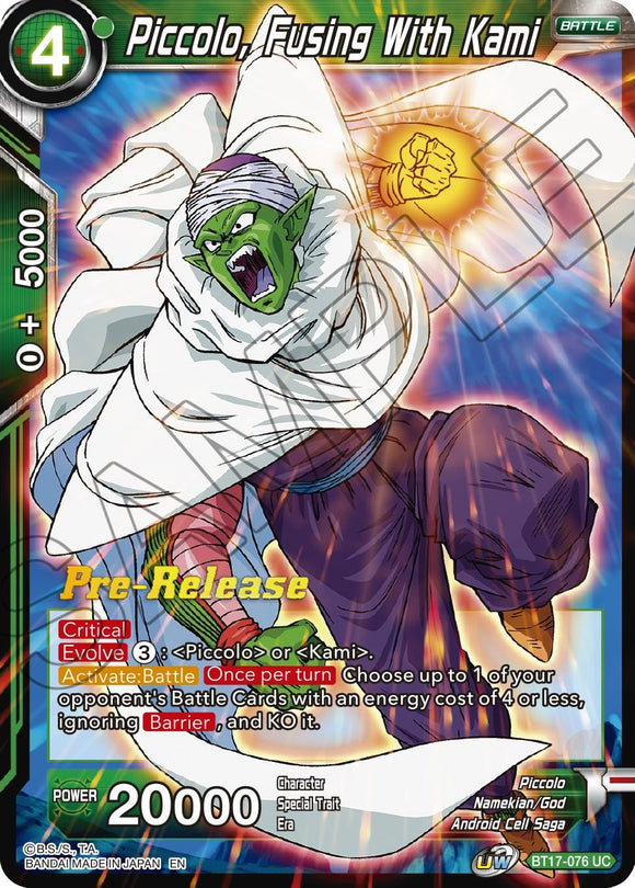 Piccolo, fusionándose con Kami (BT17-076) [Promociones de prelanzamiento de Ultimate Squad] 