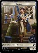 Human (04) // Human Soldier (01) Double-Sided Token [The Lord of the Rings: Tales of Middle-Earth Commander Tokens]-1