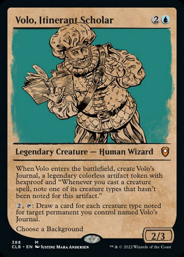 Volo, erudito itinerante (Escaparate) [Commander Legends: Battle for Baldur's Gate] 