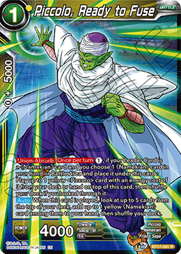 Piccolo, listo para fusionarse (BT17-091) [Ultimate Squad] 