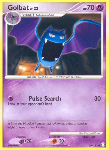 Golbat (50/123) [Diamante y perla: tesoros misteriosos] 