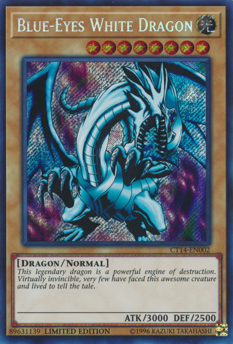 Dragón blanco de ojos azules [CT14-EN002] Secreto raro 