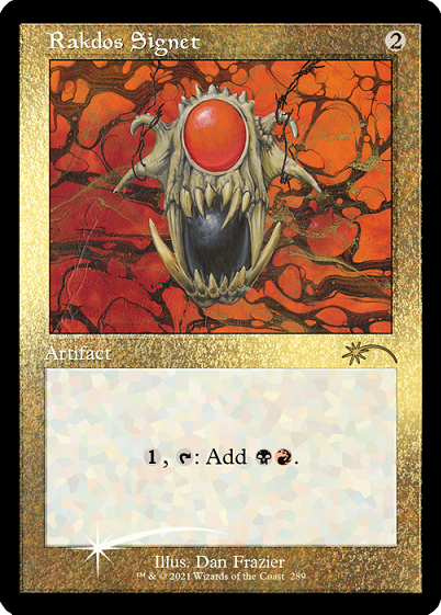 Sello de Rakdos (retro) (grabado en papel de aluminio) [Serie Secret Lair Drop] 