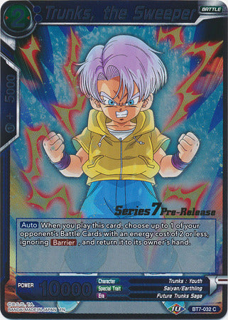 Trunks, el barrendero (BT7-032_PR) [Promociones previas al lanzamiento de El asalto de los Saiyajin] 