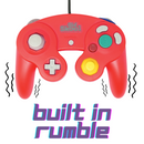 Old Skool GameCube Controller (Red) - Gamecube-5