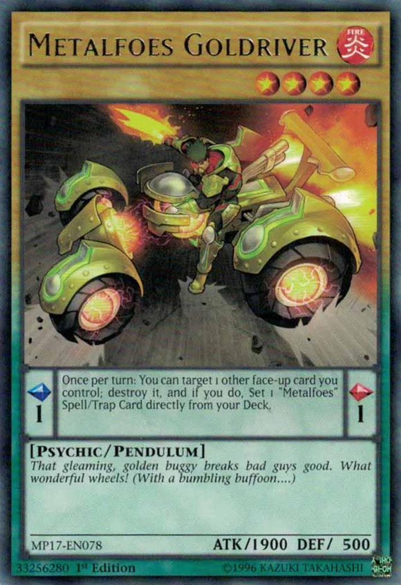 Metalfoes Goldriver [MP17-EN078] Raro 